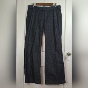 Gap Wide Leg Denim Trousers Size 10 Inseam 31